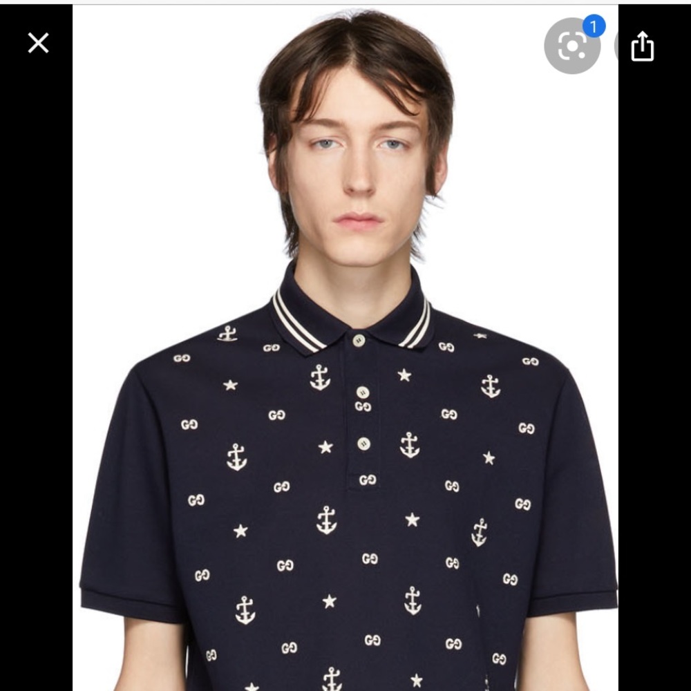Gucci anchor star polo
